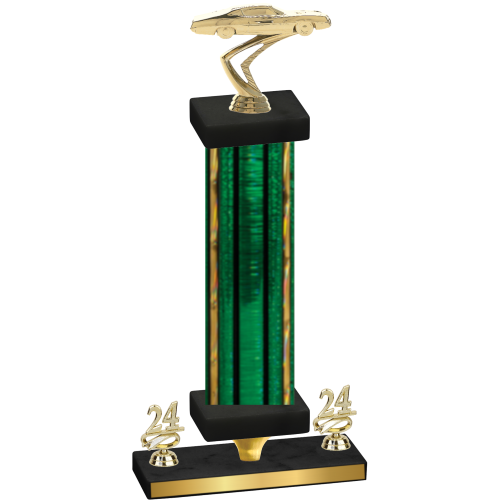 Premium Single Green Glacier Year Cars Trophy
