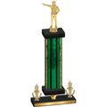 Premium Single Green Glacier Victory Shooter Trophy