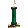 Premium Single Green Glacier First Place Skater Trophy