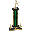 Premium Single Green Glacier Victory Skater Trophy