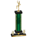 Premium Single Green Glacier Year Majorette Trophy