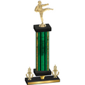 Premium Single Green Glacier Victory Karate Trophy