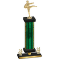 Premium Single Green Glacier Year Karate Trophy