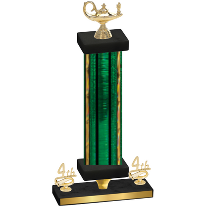 Premium Single Green Glacier Fourth Place Academics Trophy