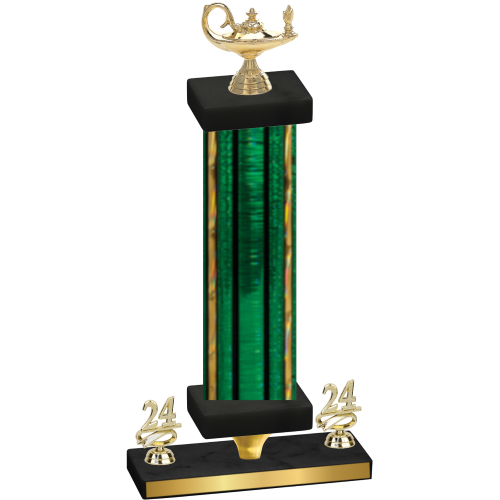Premium Single Green Glacier Year Academics Trophy