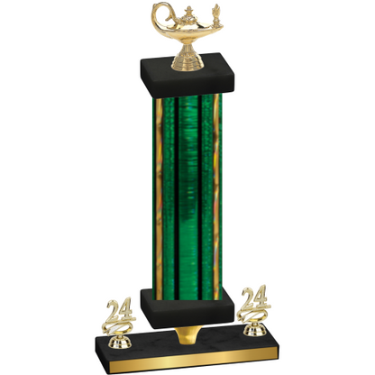 Premium Single Green Glacier Year Academics Trophy