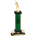 Premium Single Green Glacier Fourth Place Softball Trophy