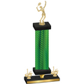 Premium Single Green Carbon Fiber First Place Tennis Trophy