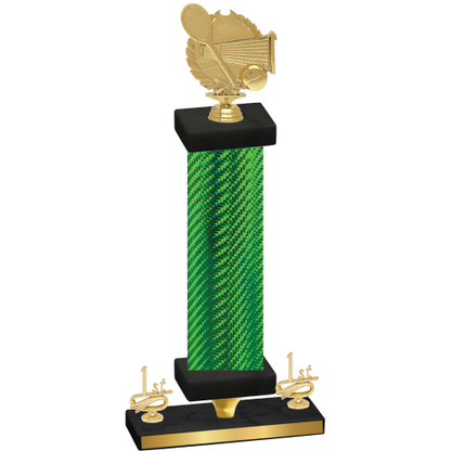 Premium Single Green Carbon Fiber First Place Tennis Trophy