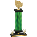 Premium Single Green Carbon Fiber Year Tennis Trophy