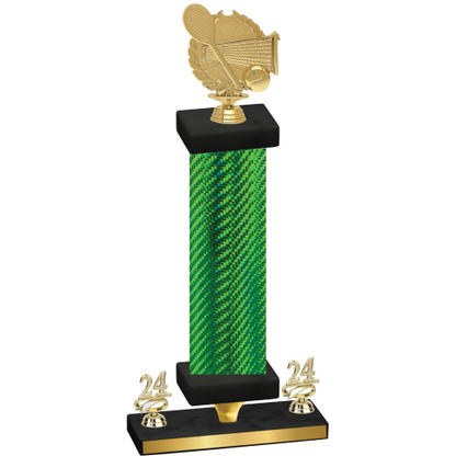 Premium Single Green Carbon Fiber Year Tennis Trophy