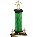 Premium Single Green Carbon Fiber Victory Wrestling Trophy