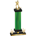 Premium Single Green Carbon Fiber Third Place Hockey Trophy