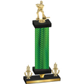 Premium Single Green Carbon Fiber Victory Hockey Trophy