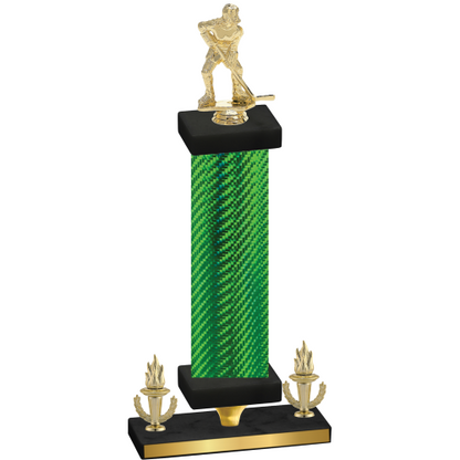 Premium Single Green Carbon Fiber Victory Hockey Trophy