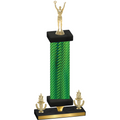 Premium Single Green Carbon Fiber Victory Victory Trophy