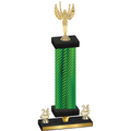 Premium Single Green Carbon Fiber Year Victory Trophy