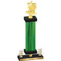 Premium Single Green Carbon Fiber Year Pickleball Trophy