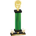 Premium Single Green Carbon Fiber Second Place Pickleball Trophy