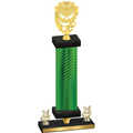Premium Single Green Carbon Fiber Year Pickleball Trophy