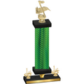 Premium Single Green Carbon Fiber First Place Music Trophy
