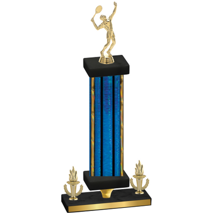 Premium Single Blue Glacier Victory Tennis Trophy