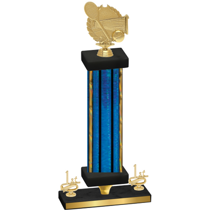 Premium Single Blue Glacier First Place Tennis Trophy