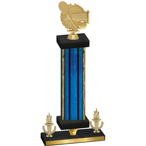 Premium Single Blue Glacier Victory Tennis Trophy