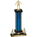 Premium Single Blue Glacier Victory Wrestling Trophy