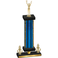 Premium Single Blue Glacier Victory Victory Trophy