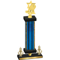 Premium Single Blue Glacier Victory Pickleball Trophy