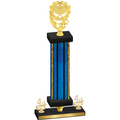 Premium Single Blue Glacier Fourth Place Pickleball Trophy