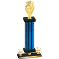Premium Single Blue Glacier Second Place Pickleball Trophy
