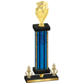 Premium Single Blue Glacier Victory Pickleball Trophy
