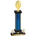 Premium Single Blue Glacier Year Pickleball Trophy