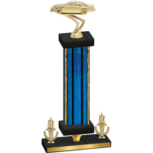Premium Single Blue Glacier Victory Cars Trophy