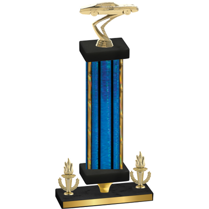 Premium Single Blue Glacier Victory Cars Trophy