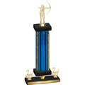 Premium Single Blue Glacier Second Place Archery Trophy