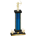 Premium Single Blue Glacier Third Place Archery Trophy