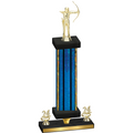 Premium Single Blue Glacier Year Archery Trophy