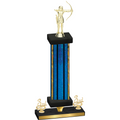 Premium Single Blue Glacier Third Place Archery Trophy