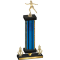 Premium Single Blue Glacier Victory Skater Trophy