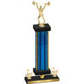 Premium Single Blue Glacier Second Place Weights Trophy