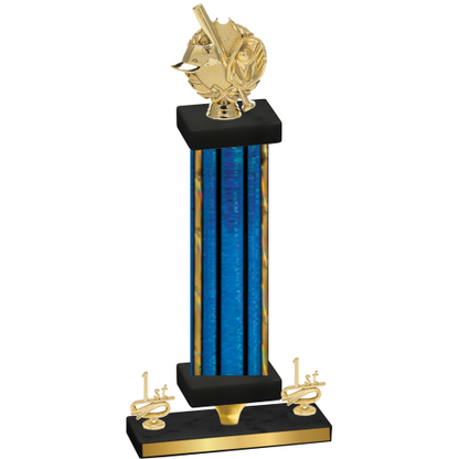 Premium Single Blue Glacier First Place Baseball Trophy