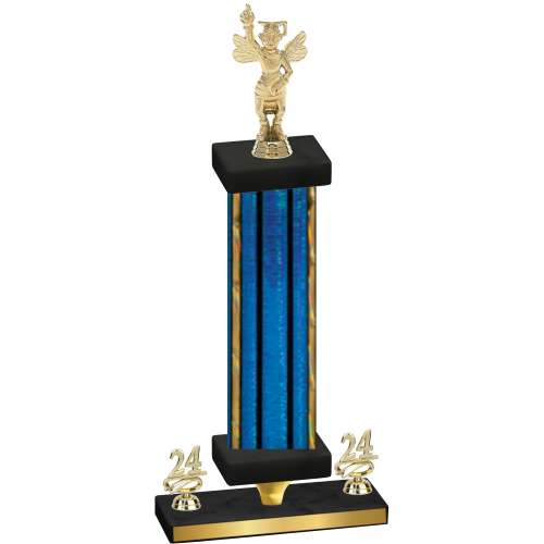 Premium Single Blue Glacier Year Academics Trophy