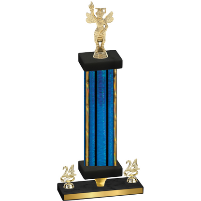 Premium Single Blue Glacier Year Academics Trophy