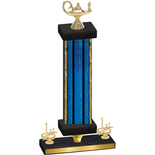 Premium Single Blue Glacier First Place Academics Trophy