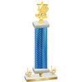 Premium Single Blue Carbon Fiber First Place Pickleball Trophy
