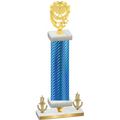 Premium Single Blue Carbon Fiber Victory Pickleball Trophy