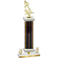 Premium Single Black Glacier Year Football Trophy